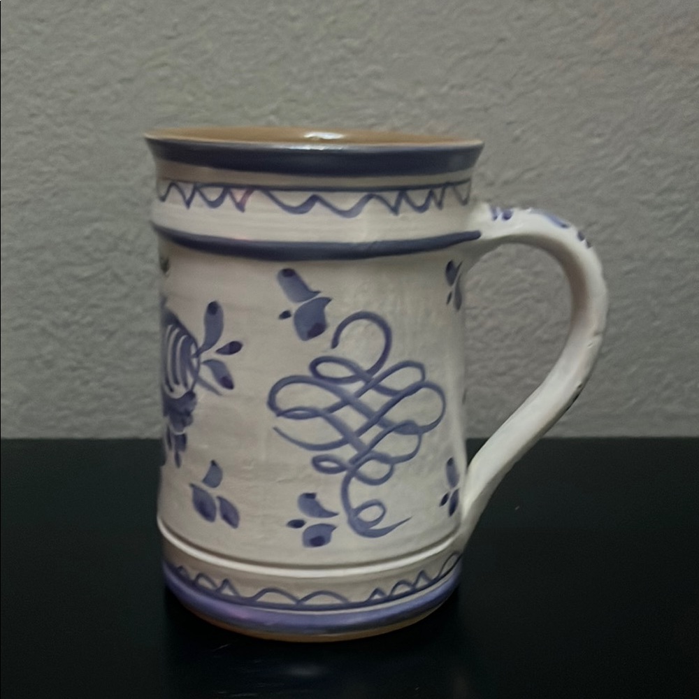 Handarbeit Handcrafted Blue & White Ceramic Mug NWOT